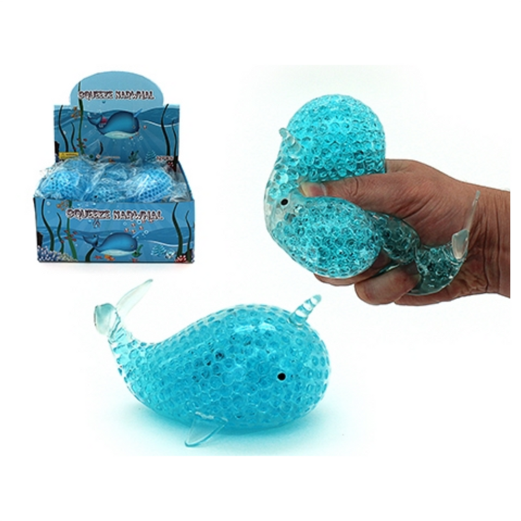 SQUISHY WATER ORBS NARWHAL