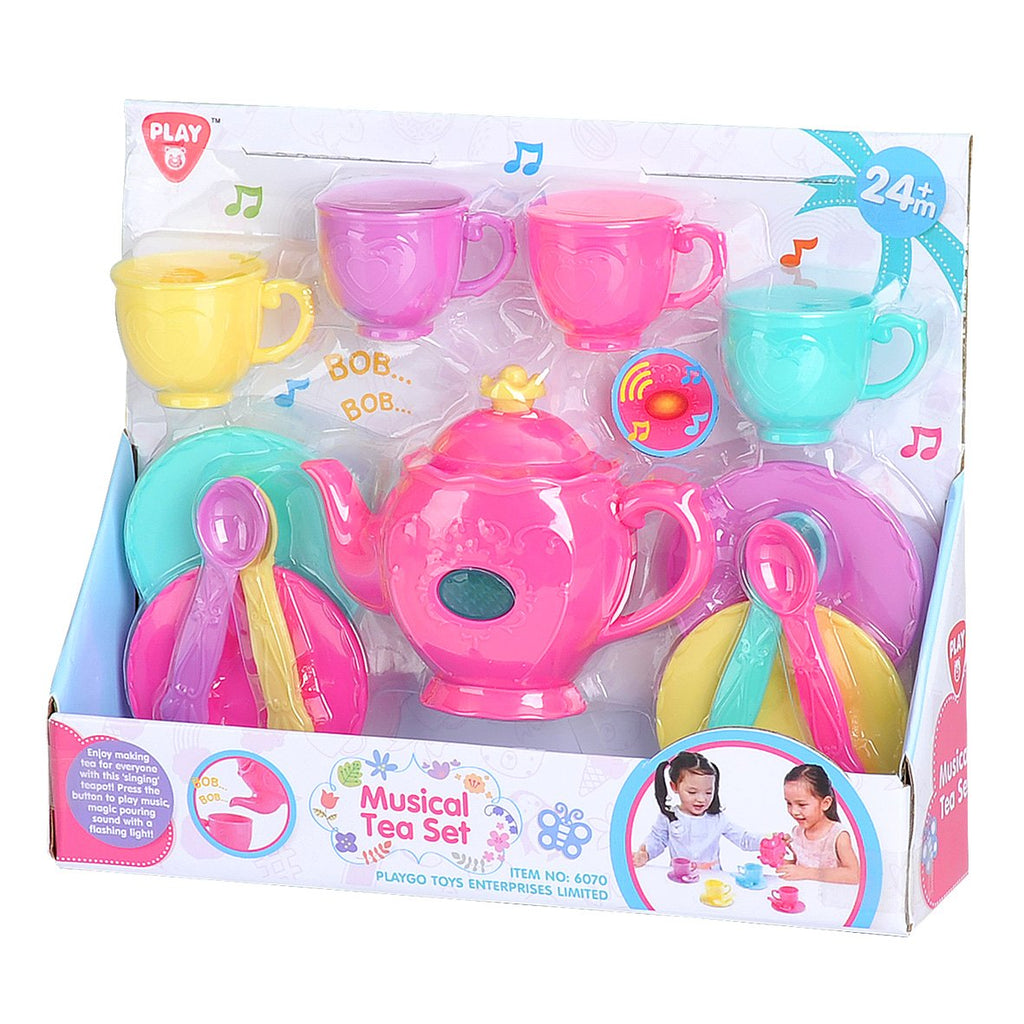 PLAYGO TOYS ENT. LTD.  PINK MUSICAL TEASET B/O