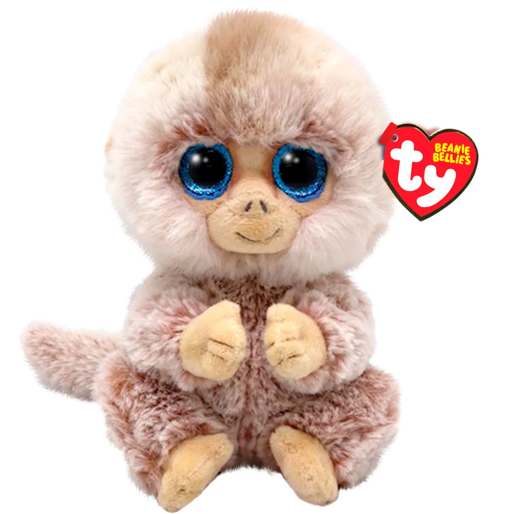 TY BEANIE BELLIES STUBBY TAN MONKEY  REG