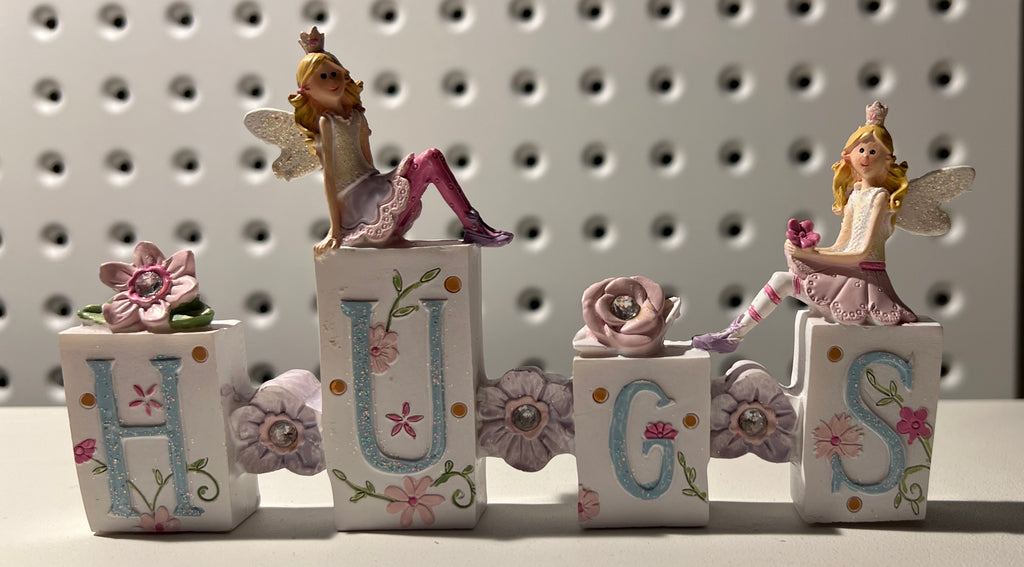 FAIRY ON WORD HUGS