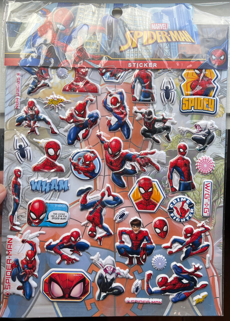 POWER PATRAL & SPIDER-MAN 3D STICKERS