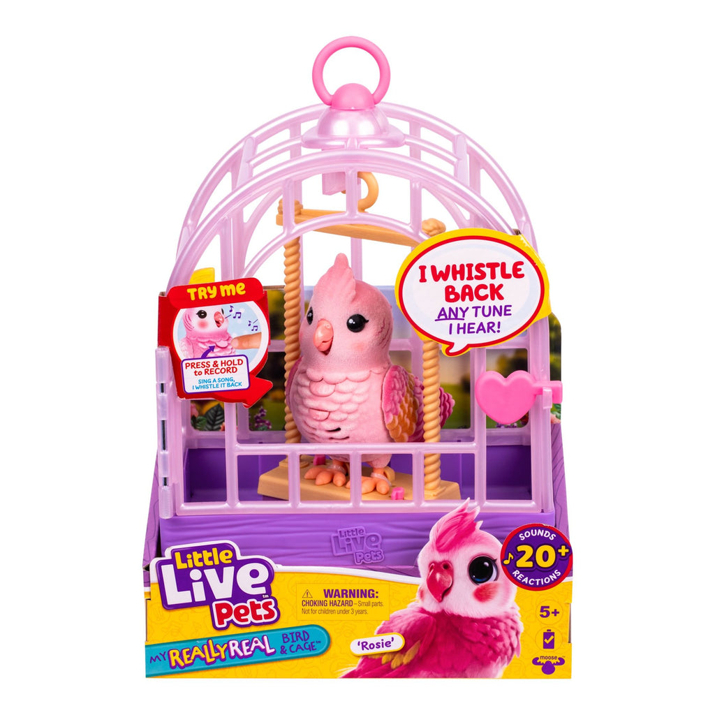 26683 Little Live Pets My Really Real Bird & Cage Rosie