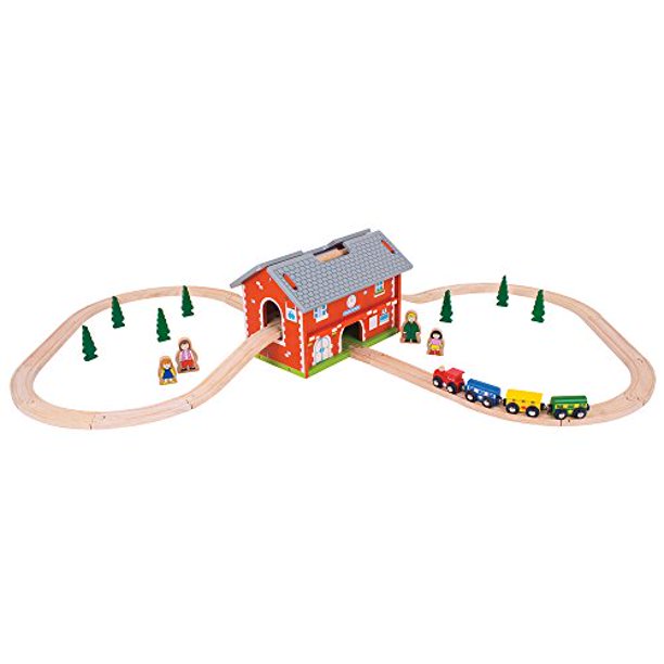 BIGJIGS RAILWAY STATION CARRY SET