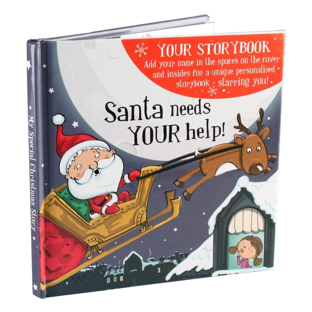 YOUR STORY BOOK Santa Needs YOUR Help--H&H Female Personalised Christmas Storybook