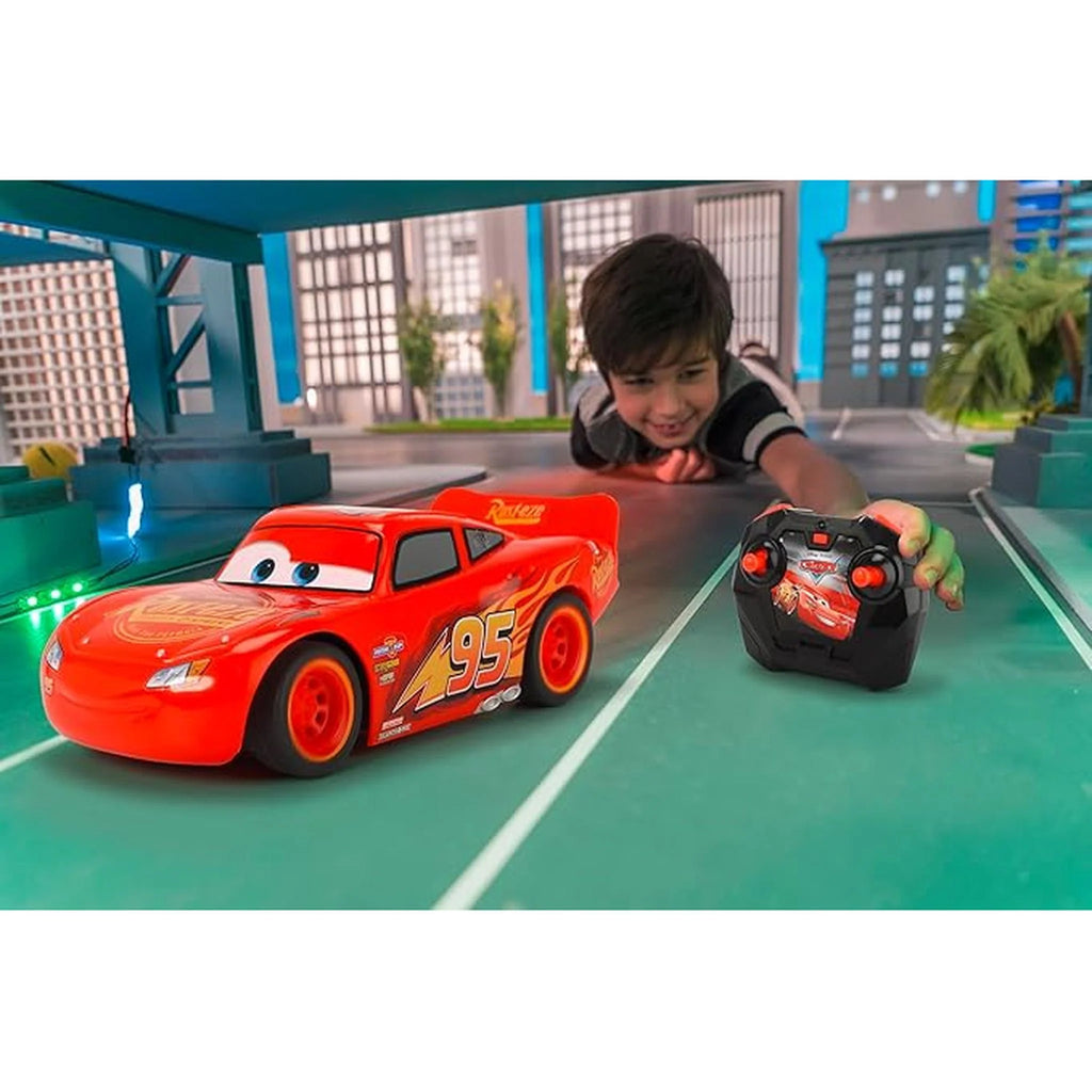 Disney Pixar Cars Jada 1 24 RC Turbo Racer Lightning Mcqueen KIDSGOODS