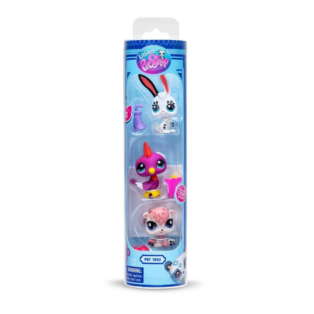 LITTLEST PET SHOP TRIO IN TUBE 3 PACK  PARK PETS