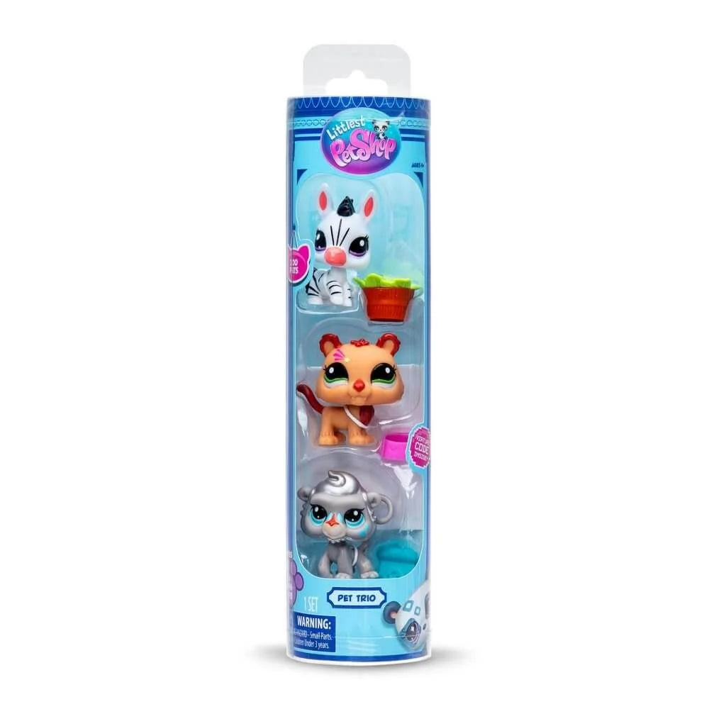 LITTLEST PET SHOP TRIO IN TUBE 3 PACK  ZOO PETS