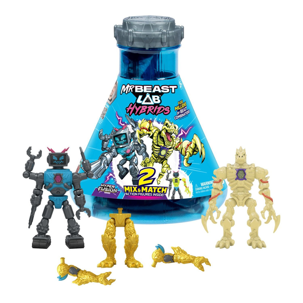 Mr Beast Lab Hybrids Hyper Fusion Style 2 Action Figures