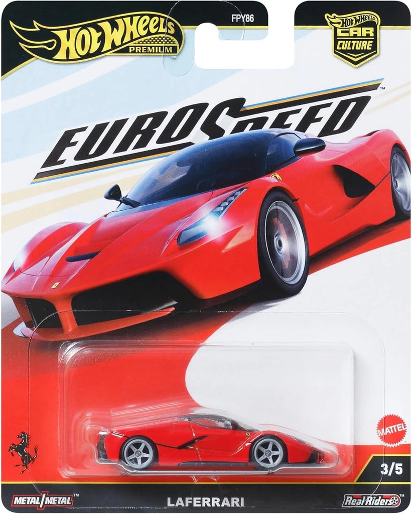 FPY86 HOT WHEELS PREMIUM CAR CULTURE EUROSPEED 2025 LAFERRARI