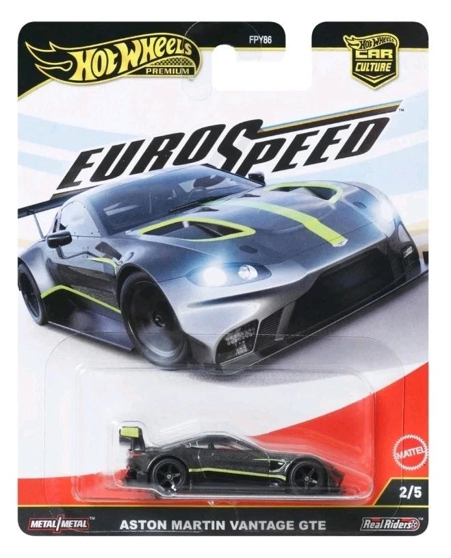 FPY86 HOT WHEELS PREMIUM CAR CULTURE EUROSPEED 2025 ASTON MARTIN VANTAGE GTE