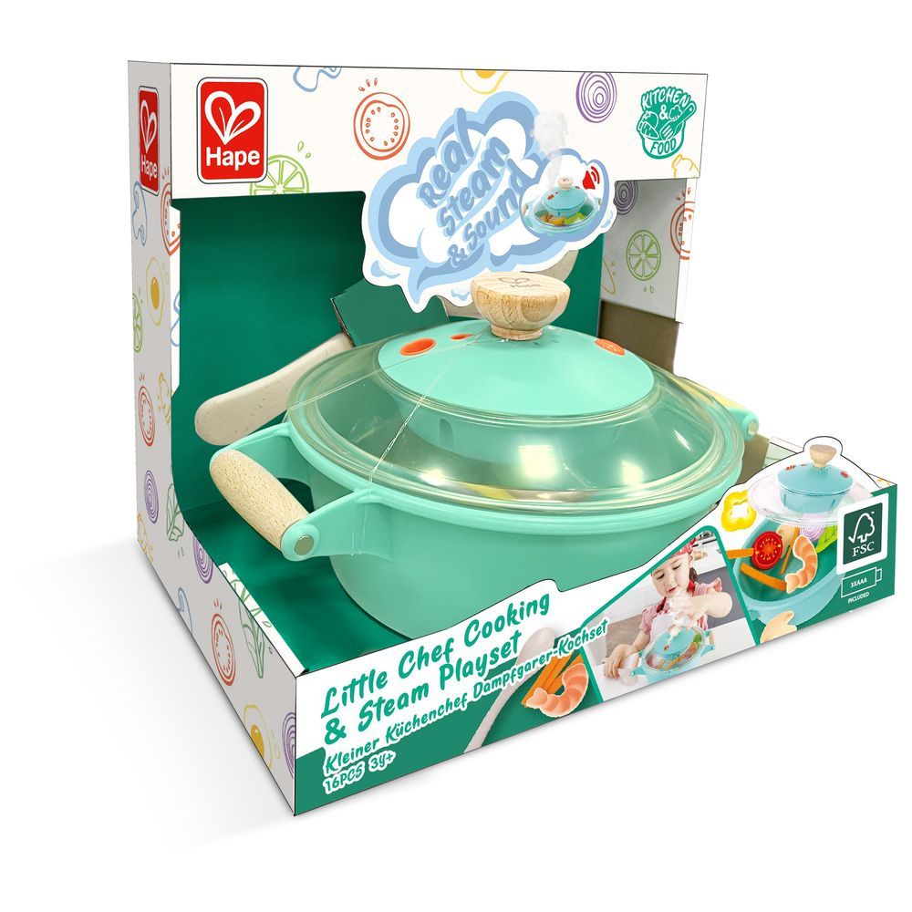 HAPE LITTLE CHEF COOKING & STEAM PLAYSET