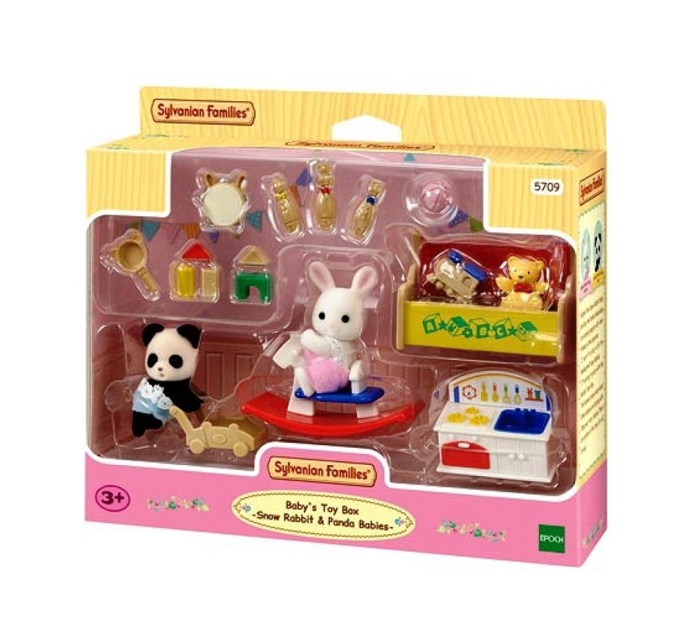 SF5709 BABY'S TOY BOX -SNOW RABBIT & PANDA BABIES