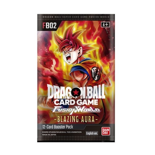 DRAGON BALL Z FUSION WORLD BLAZING AURA SEALED BOOSTER