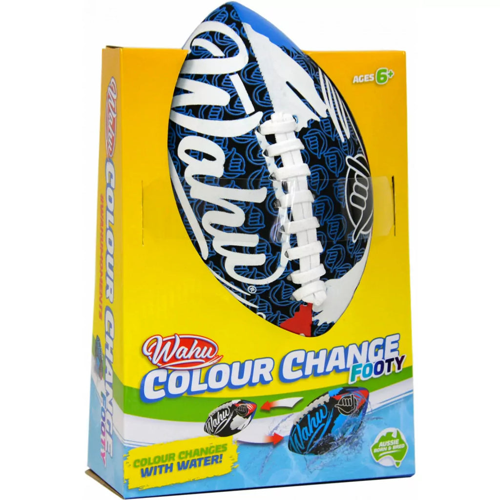 930115 WAHU COLOUR CHANGE FOOTY RED/BLUE