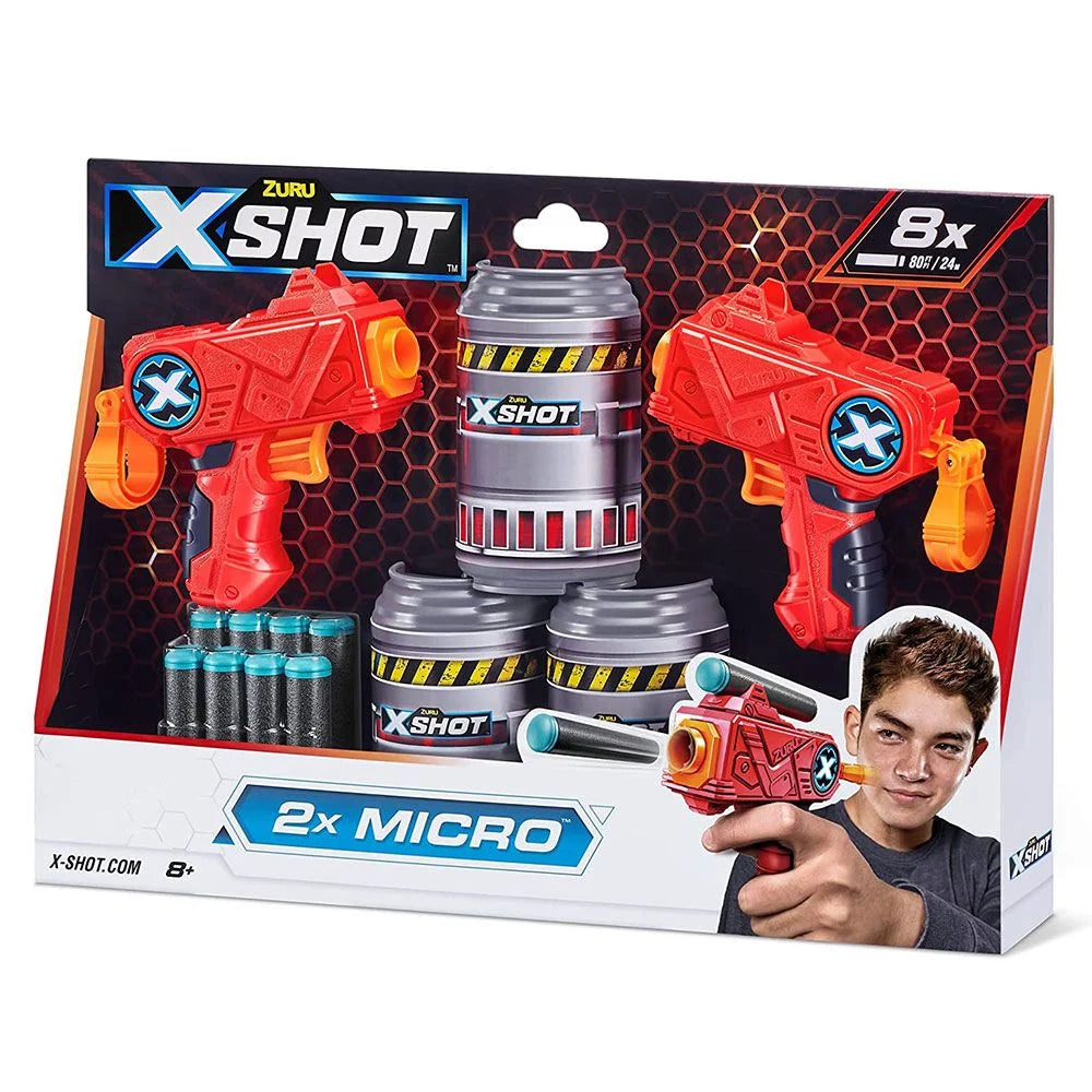 Zuru XSHOT Excel - Micro Twin Pk Dart Blasters UNIT 24.00 $6.50 $124.80 inc 8 Darts