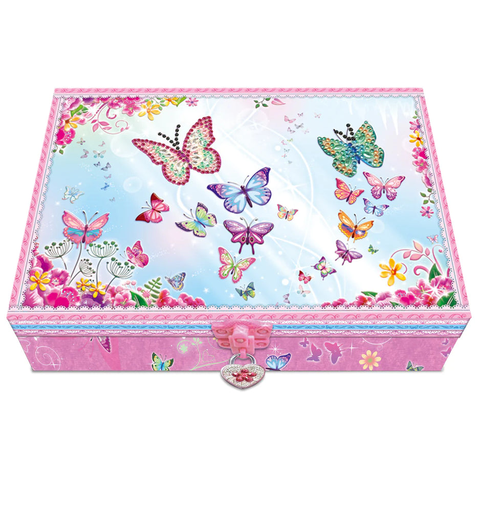 T66416 TRINKET BOX W LOCK BUTTERFLY