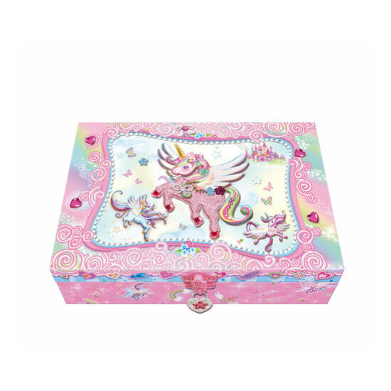 T66416 TRINKET BOX W LOCK UNICORN