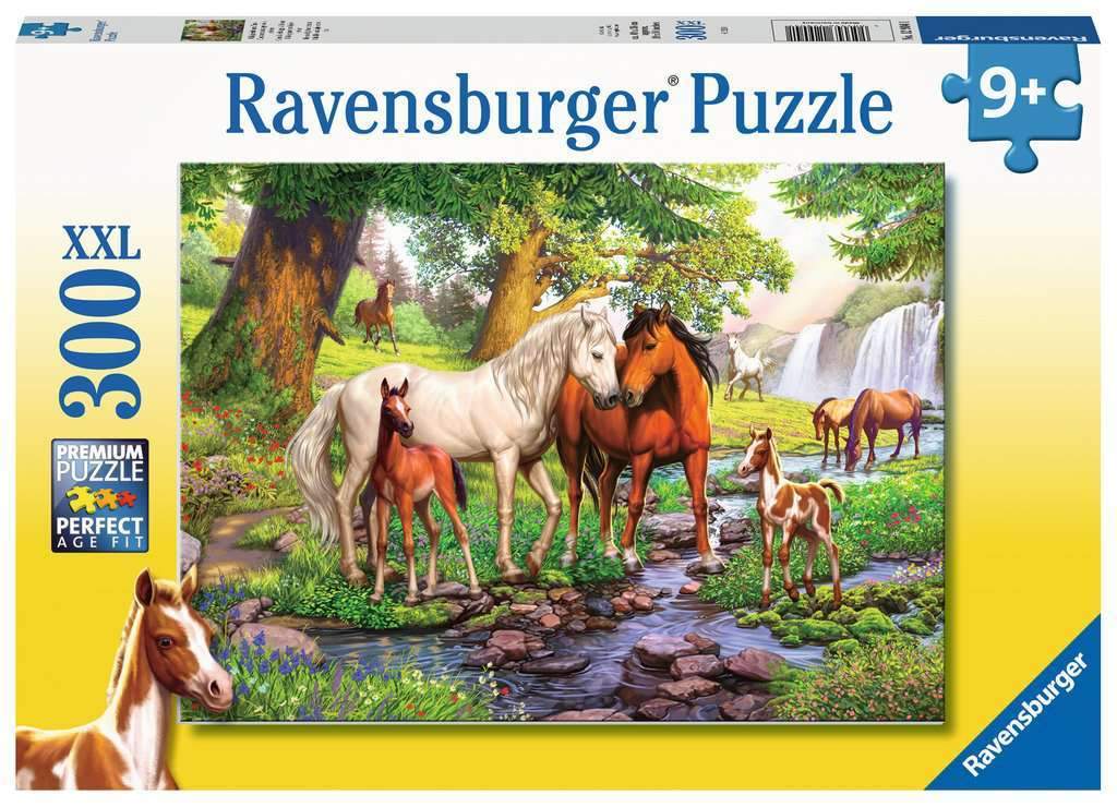 RAVENSBURGER HORSES BY STREAM 300PC