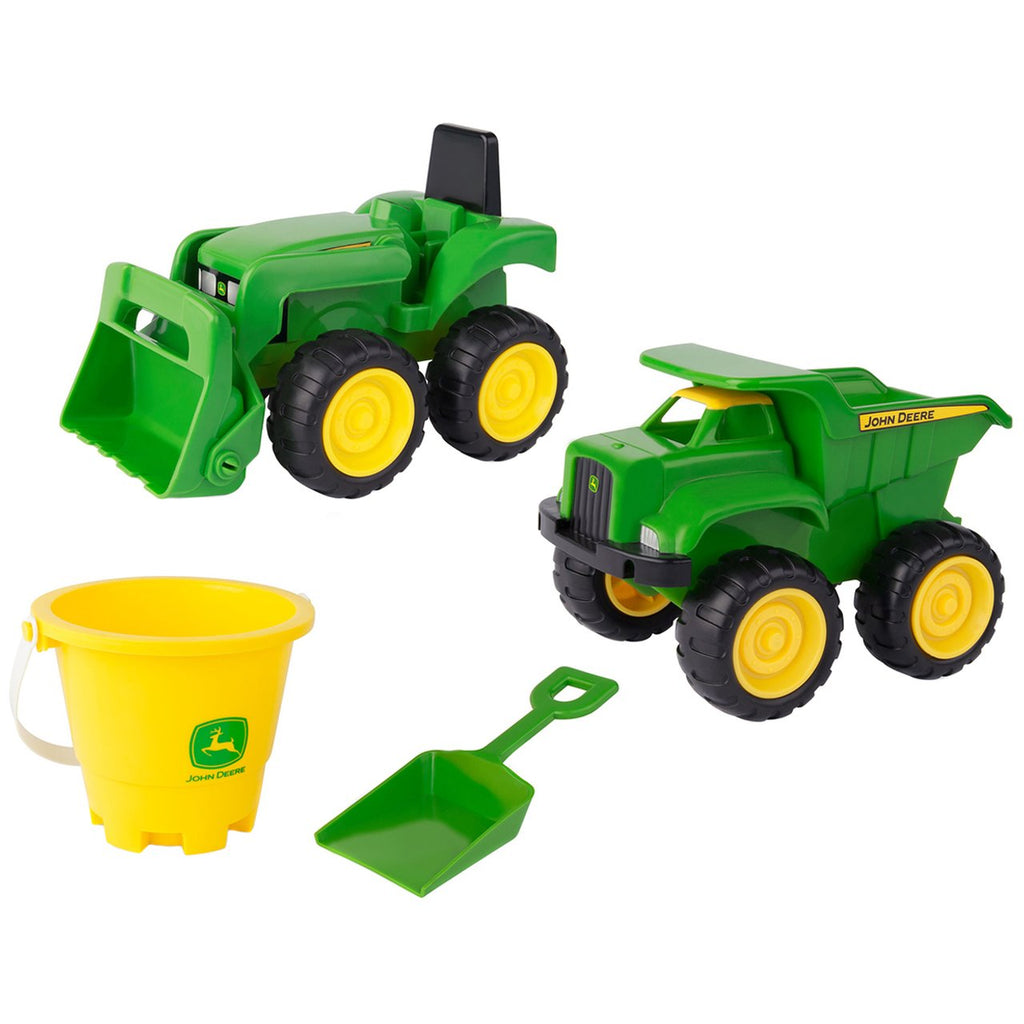 JOHNDEERE 15CM SANDBOX w DUMP N TRACTOR