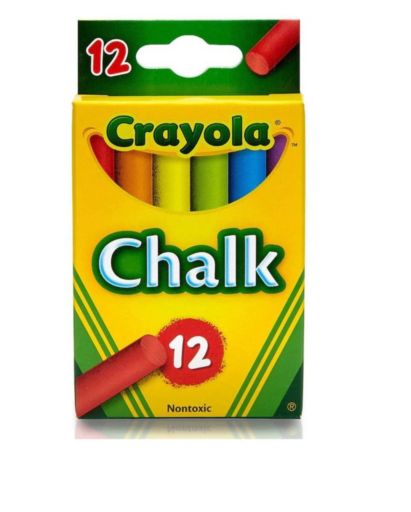 CRAYOLA 12 STICK COLOUR CHALK