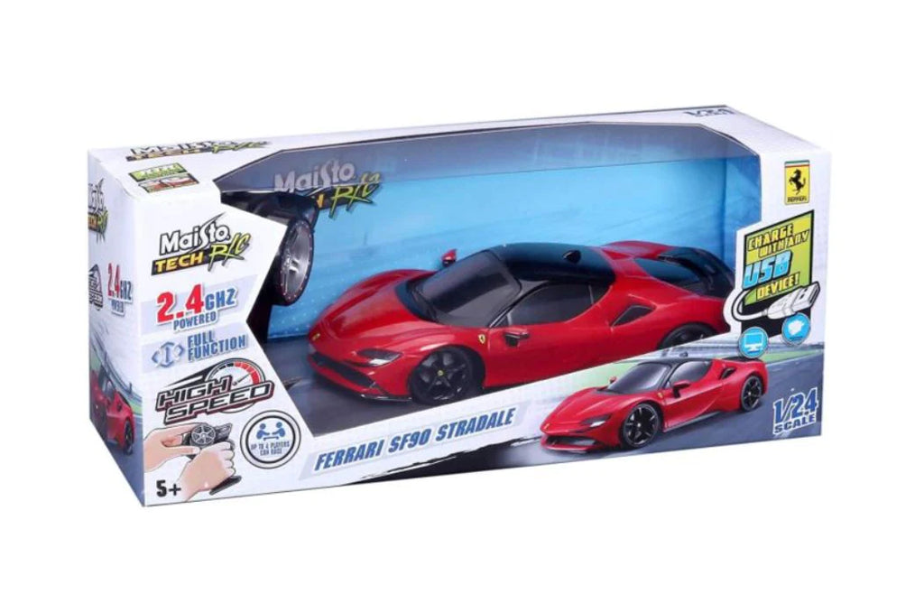 MAISTO TECH RC 1:24 PREMIUM w USB SF90 STRADALE