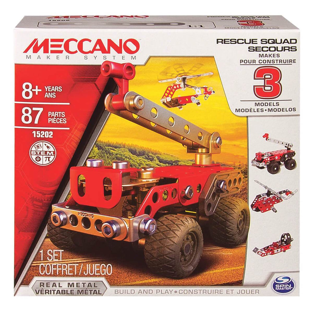 MECCANO 3 MODEL SET RESCUE