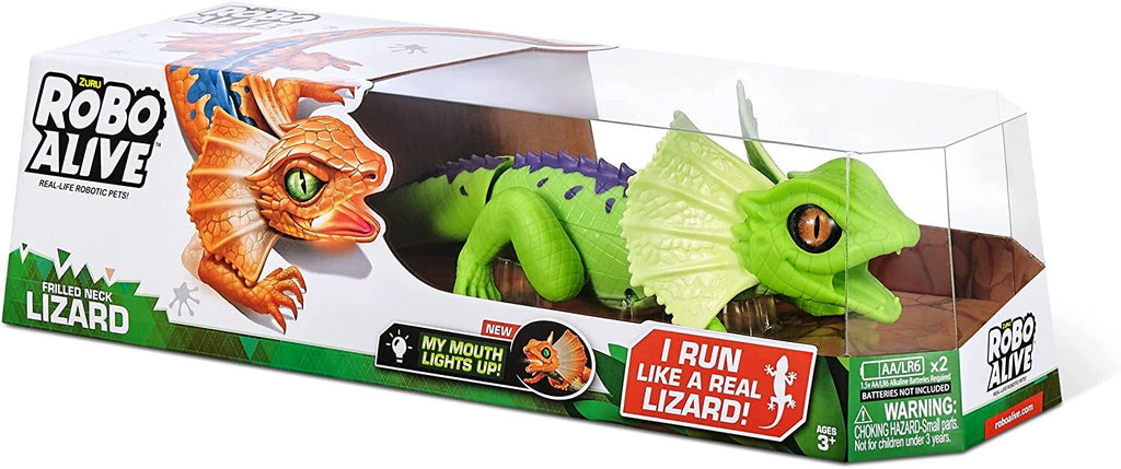 ZURU ROBO ALIVE LIGHT UP FRILL NECK LIZARD ASST