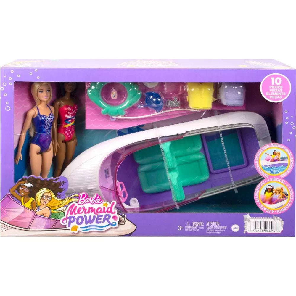 HHG60 BARBIE BOAT w DOLLS