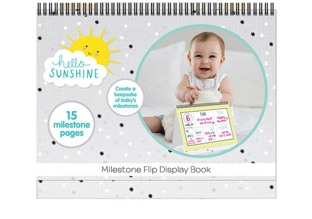 HELLO SUNSHINE MILESTONE FLIP DISPLAY