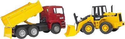 BRUDER 1:16 MAN TRUCK w FRONT LOADER