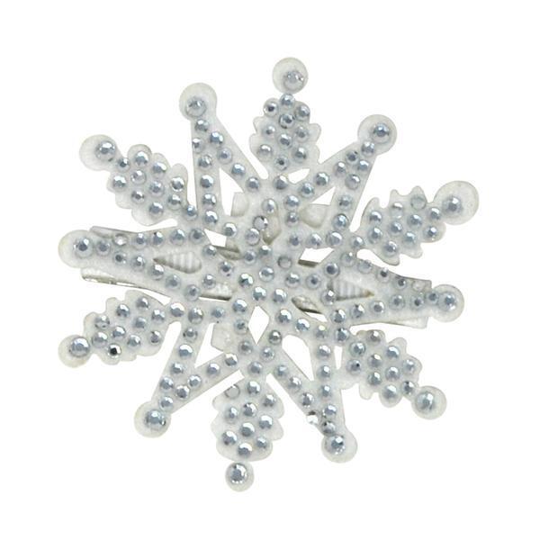 RHINESTONE SNOWFLAKE HAIRCLIP