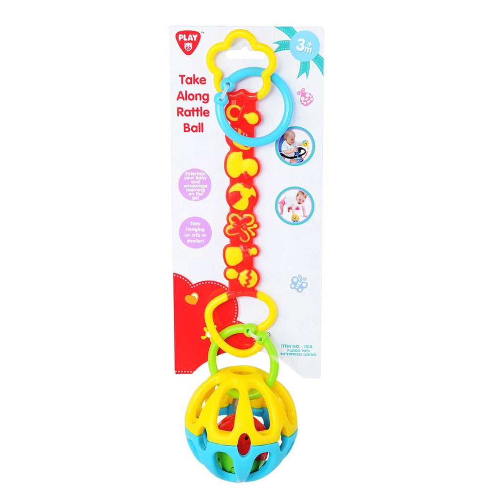 PLAYGO TAKE ALONG RATTLE BALL