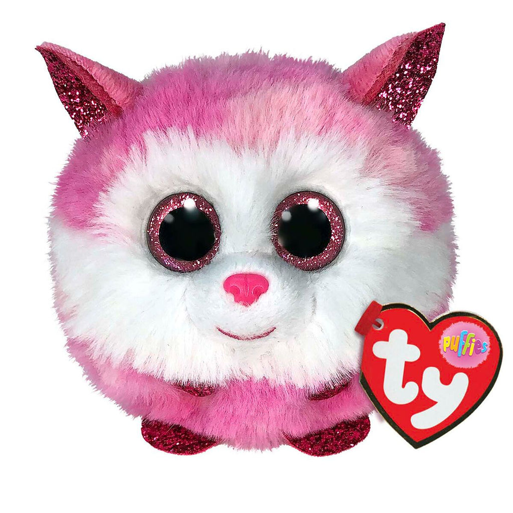 TY PUFFIES PRINCESS HUSKY PINK