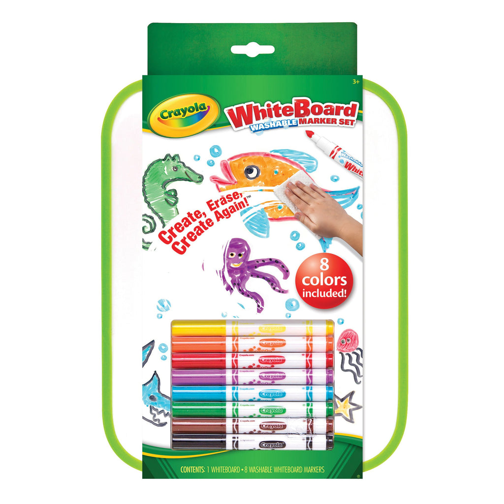 CRAYOLA DRYERASE BOARD w 8 WASHABLE MAR