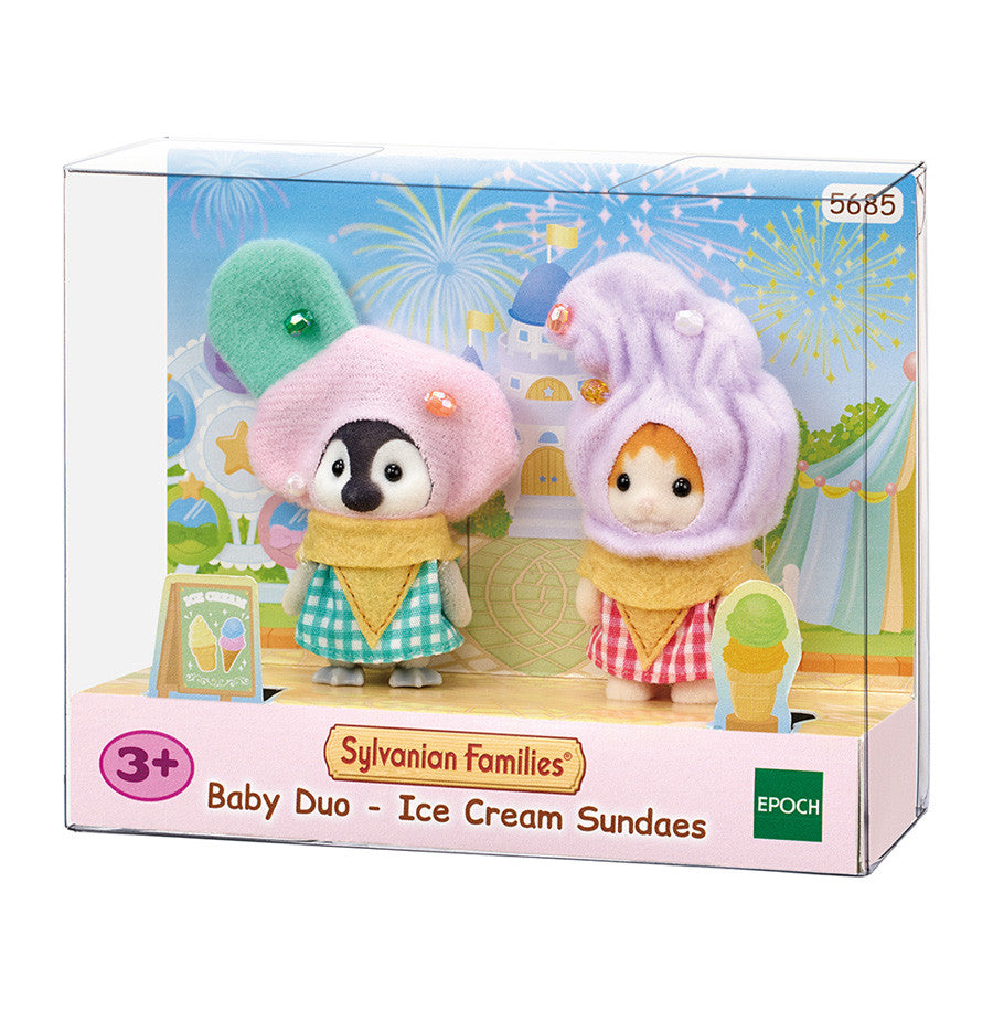 SYLVANIAN FAMILIES BABY DUO ICE CREAM SU