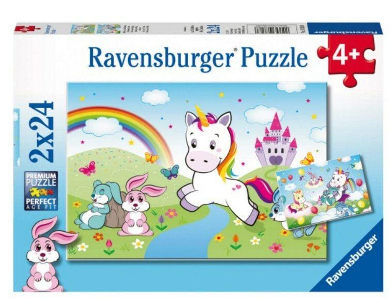 RAVENSBURGER FAIRYTALE UNICORN 2 X 24PC