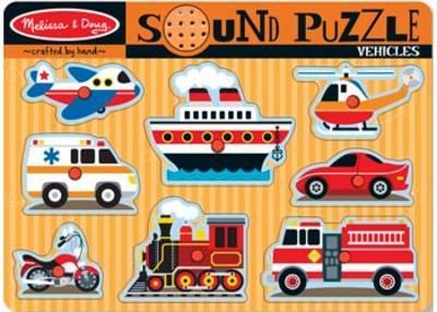 MELISSA & DOUG VEHICLES SOUND PUZZLE