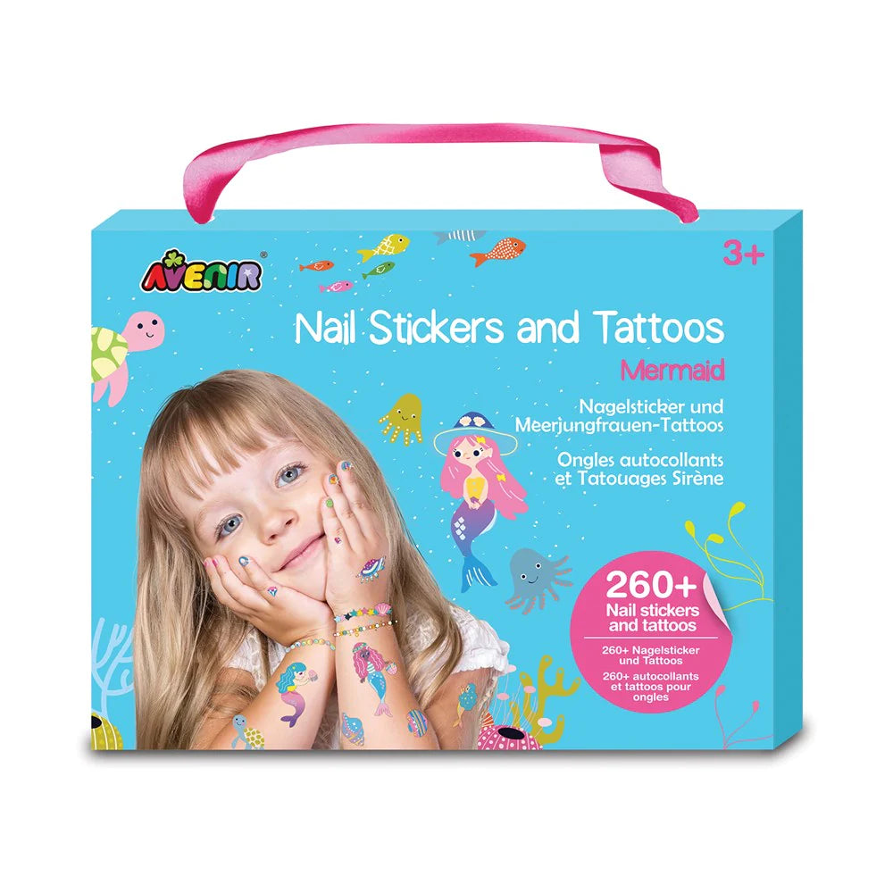 AVENIR NAIL STICKERS & TATTOOS MERMAIDS