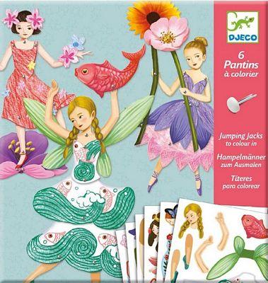 DJECO 6 PANTINS JUMPING JACKS - FAIRIES