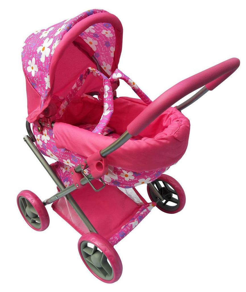 PLAYWORLD DOLL PRAM MEDIUM PINK