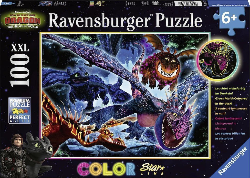 RAVENSBURGER SHINING DRAGONS 100PC