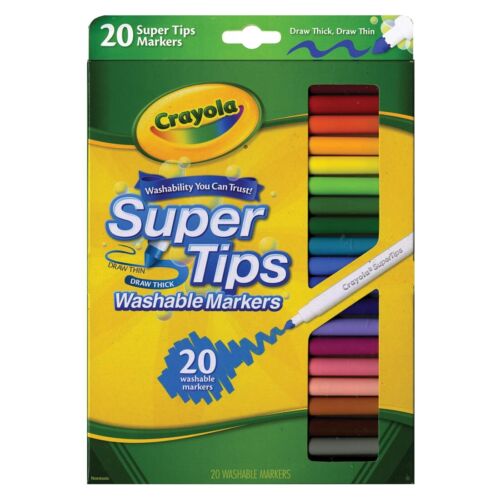 CRAYOLA SUPER TIP MARKERS 20PCS