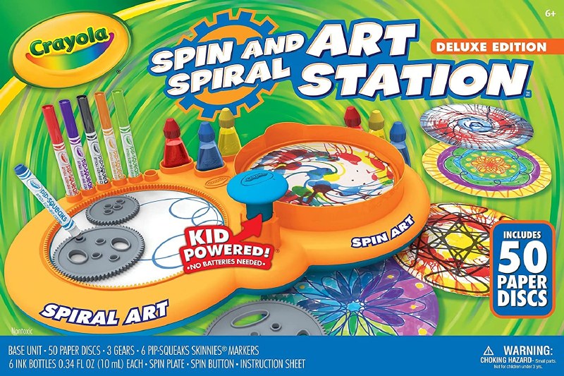 CRAYOLA SPIN & SPIRAL ART STATION DELUXE