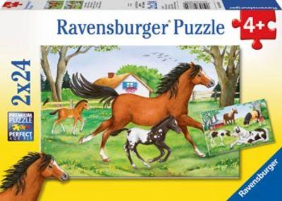 RAVENSBURGER WORLD OF HORSES PUZZLE 2X24PC