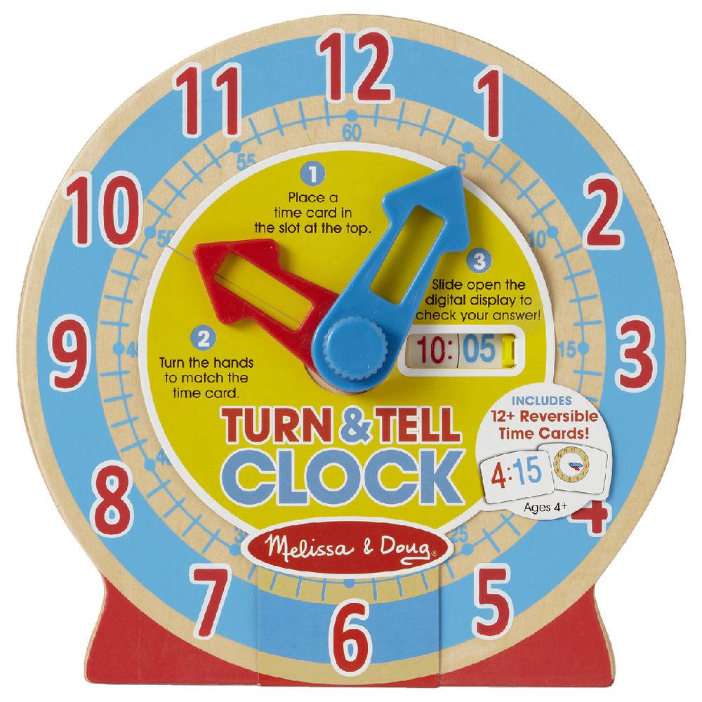 MELISSA & DOUG TURN & TELL CLOCK