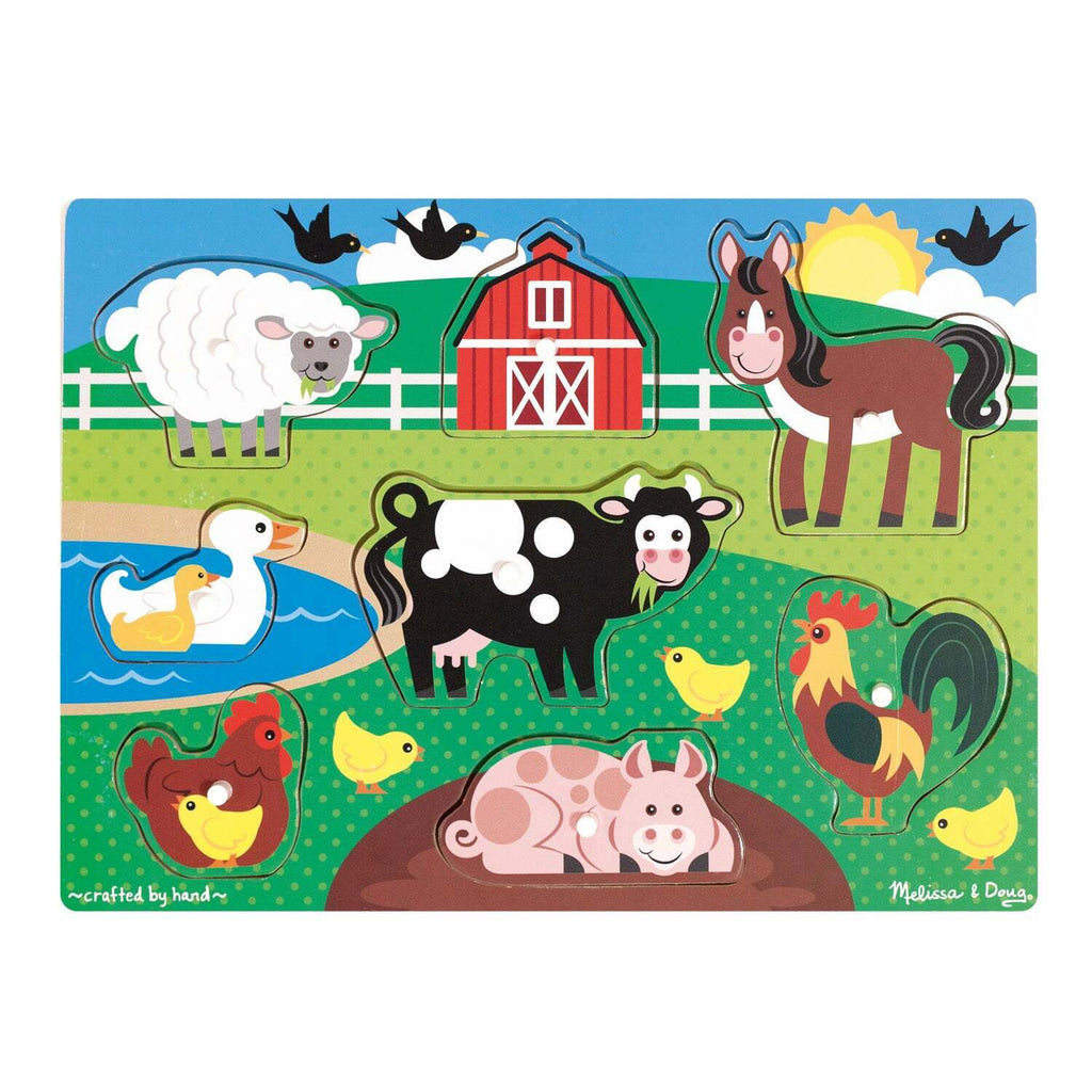 MELISSA & DOUG FARM PEG PUZZLE