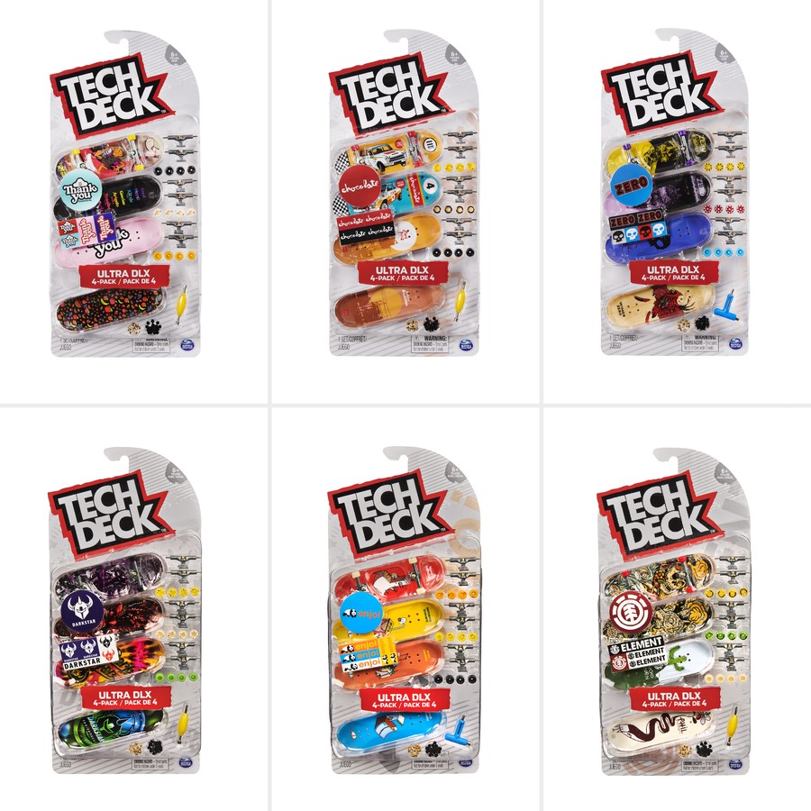 Tech Deck 4 Pack assorted