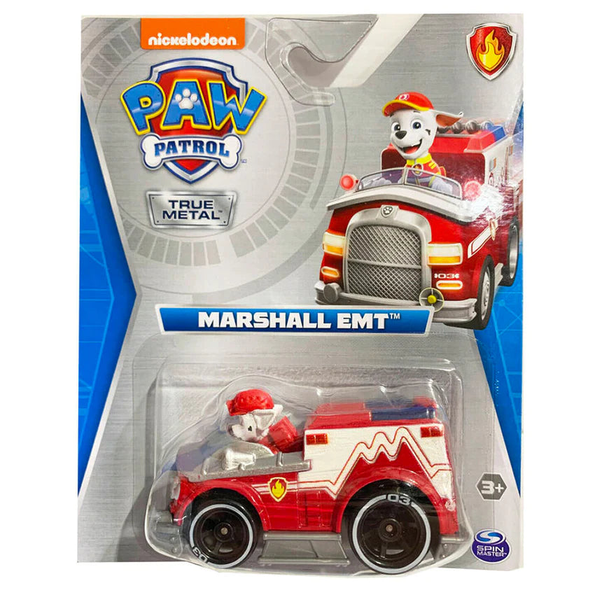 Paw Patrol True Metal/Aqua Pups Diecast 1:55 Vehicles (Marshall EMT)