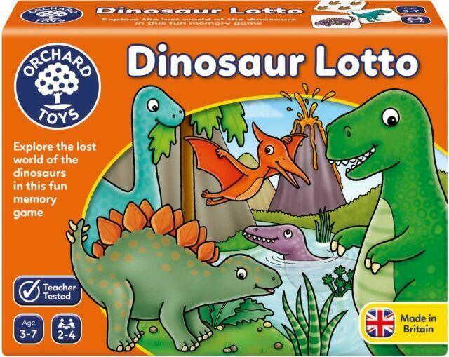 ORCHARD TOY DINOSAUR LOTTO GAME