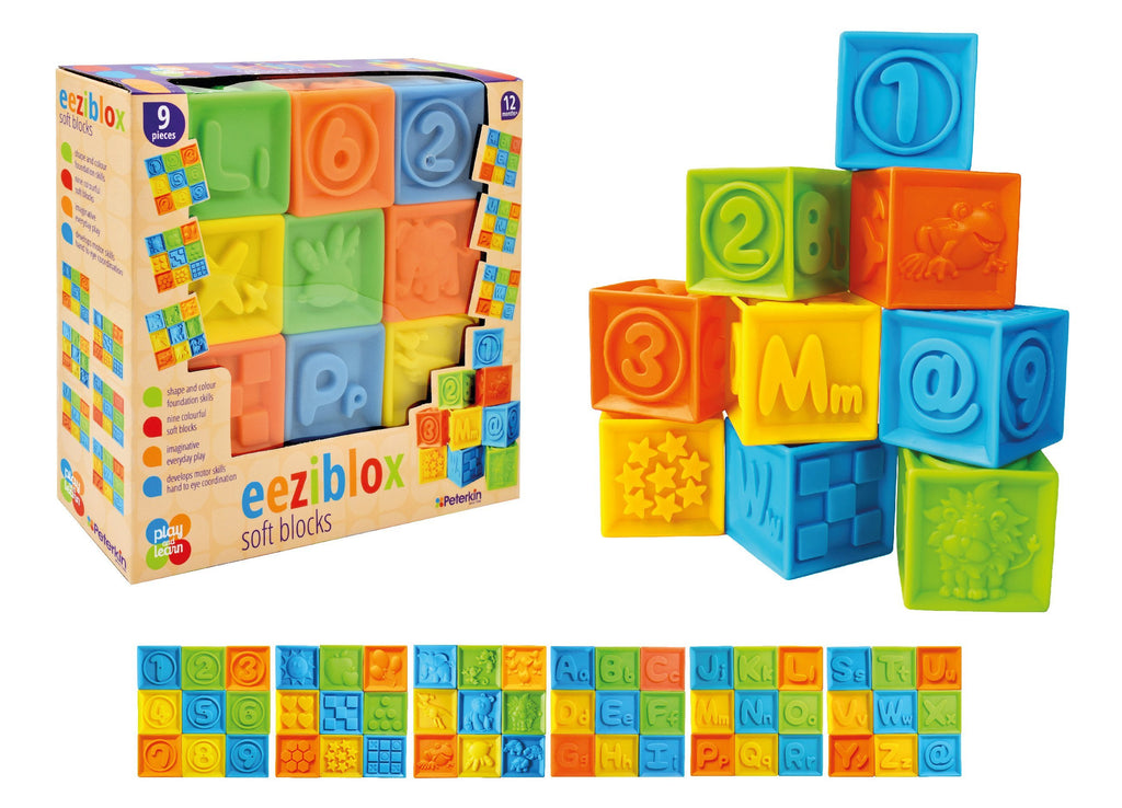 PLAY & LEARN EEZIBLOX SOFT BLOCKS